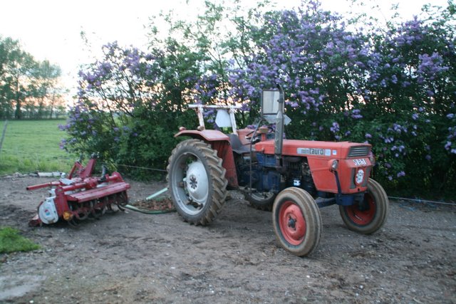 tractor met frees